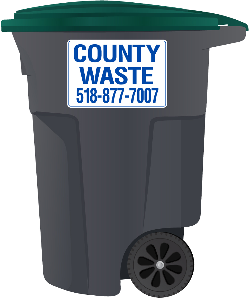 County Waste 95 Gallon Recycling Cart